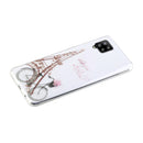 For Samsung Galaxy A12 Coloured Drawing Pattern Transparent TPU Protective Case(Tower Bicycle)