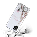 For Samsung Galaxy A12 Coloured Drawing Pattern Transparent TPU Protective Case(Tower Bicycle)