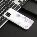 For Samsung Galaxy A12 Coloured Drawing Pattern Transparent TPU Protective Case(Dandelion)