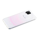 For Samsung Galaxy A12 Coloured Drawing Pattern Transparent TPU Protective Case(Pink Flower)