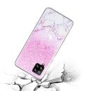 For Samsung Galaxy A12 Coloured Drawing Pattern Transparent TPU Protective Case(Marble)