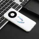 For Huawei Mate 40 Pro Coloured Drawing Pattern Transparent TPU Protective Case(Feather)