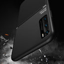 For Huawei P40 Pro Classic Tilt Strip Grain Magnetic Shockproof PC + TPU Case(Black)