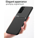 For Huawei P40 Pro Classic Tilt Strip Grain Magnetic Shockproof PC + TPU Case(Black)
