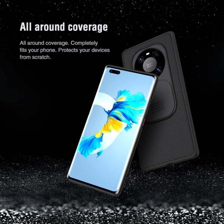 For Huawei Mate 40 Pro NILLKIN Black Mirror Series Camshield Full Coverage Dust-proof Scratch Resistant Mobile Phone Case(Black)
