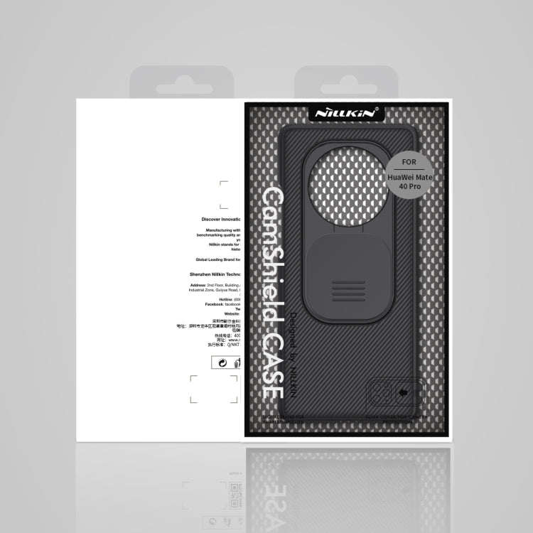 For Huawei Mate 40 Pro NILLKIN Black Mirror Series Camshield Full Coverage Dust-proof Scratch Resistant Mobile Phone Case(Black)