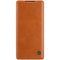 For Huawei Mate 40 Pro NILLKIN QIN Series Crazy Horse Texture Horizontal Flip Leather Case with Card Slot(Brown)