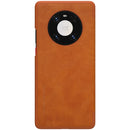 For Huawei Mate 40 Pro NILLKIN QIN Series Crazy Horse Texture Horizontal Flip Leather Case with Card Slot(Brown)