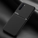 For OnePlus Nord Classic Tilt Strip Grain Magnetic Shockproof PC + TPU Case(Black)