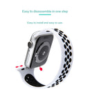 Elastic Silicone Watch Band For Apple Watch Series 7 41mm / 6 & SE & 5 & 4 40mm / 3 & 2 & 1 38mm, Length: 160mm(Black Red)