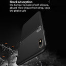 For Samsung Galaxy A01 Core Classic Tilt Strip Grain Magnetic Shockproof PC + TPU Case(Red)