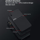 For Samsung Galaxy A01 Core Classic Tilt Strip Grain Magnetic Shockproof PC + TPU Case(Blue)