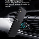 For Samsung Galaxy A01 Core Classic Tilt Strip Grain Magnetic Shockproof PC + TPU Case(Blue)