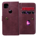 For Google Pixel 4a 4G Multifunctional Magnetic Copper Buckle Horizontal Flip Leather Case with Bracket & 10 Card Slots & Wallet & Photo Frame(Wine Red)