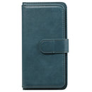 For Google Pixel 4a 4G Multifunctional Magnetic Copper Buckle Horizontal Flip Leather Case with Bracket & 10 Card Slots & Wallet & Photo Frame(Dark Green)