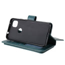 For Google Pixel 4a 4G Multifunctional Magnetic Copper Buckle Horizontal Flip Leather Case with Bracket & 10 Card Slots & Wallet & Photo Frame(Dark Green)