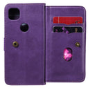 For Google Pixel 4a 4G Multifunctional Magnetic Copper Buckle Horizontal Flip Leather Case with Bracket & 10 Card Slots & Wallet & Photo Frame(Purple)
