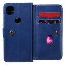 For Google Pixel 4a 4G Multifunctional Magnetic Copper Buckle Horizontal Flip Leather Case with Bracket & 10 Card Slots & Wallet & Photo Frame(Dark Blue)