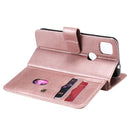 For Google Pixel 4a 4G Multifunctional Magnetic Copper Buckle Horizontal Flip Leather Case with Bracket & 10 Card Slots & Wallet & Photo Frame(Rose Gold)