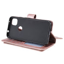 For Google Pixel 4a 4G Multifunctional Magnetic Copper Buckle Horizontal Flip Leather Case with Bracket & 10 Card Slots & Wallet & Photo Frame(Rose Gold)