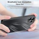 Frosted Magnetic Glass Magsafe Case For iPhone 12 Pro(Black)