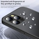 Frosted Magnetic Glass Magsafe Case For iPhone 12 Pro(Black)