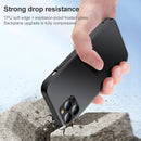 Frosted Magnetic Glass Magsafe Case For iPhone 12 Pro(Black)