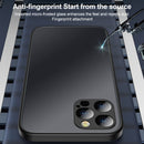 Frosted Magnetic Glass Magsafe Case For iPhone 12 Pro Max(Blue)