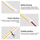 CJ-1206 12V 6A 5m IP65 Waterproof Silicone Neon LED Strip Light(Yellow)