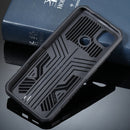 For Xiaomi Redmi 9C Armor Warrior Shockproof PC + TPU Protective Case(Black)