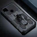 For Xiaomi Redmi 9C Armor Warrior Shockproof PC + TPU Protective Case(Black)