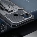 For Xiaomi Redmi 9C Armor Warrior Shockproof PC + TPU Protective Case(Black)