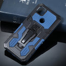 For Xiaomi Redmi 9C Armor Warrior Shockproof PC + TPU Protective Case(Blue)