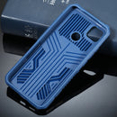 For Xiaomi Redmi 9C Armor Warrior Shockproof PC + TPU Protective Case(Blue)