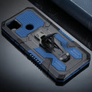 For Xiaomi Redmi 9C Armor Warrior Shockproof PC + TPU Protective Case(Blue)