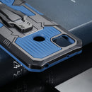 For Xiaomi Redmi 9C Armor Warrior Shockproof PC + TPU Protective Case(Blue)