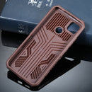 For Xiaomi Redmi 9C Armor Warrior Shockproof PC + TPU Protective Case(Coffee)