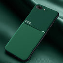 Classic Tilt Strip Grain Magnetic Shockproof PC + TPU Case For iPhone 8 Plus / 7 Plus(Green)