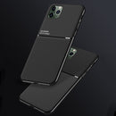 Classic Tilt Strip Grain Magnetic Shockproof PC + TPU Case For iPhone 11 Pro Max(Blue)