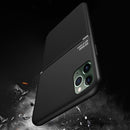 Classic Tilt Strip Grain Magnetic Shockproof PC + TPU Case For iPhone 11 Pro Max(Blue)