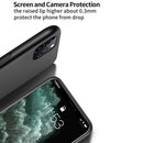 Classic Tilt Strip Grain Magnetic Shockproof PC + TPU Case For iPhone 12 / 12 Pro(Blue)