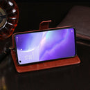 For OPPO Reno5 5G idewei Crazy Horse Texture Horizontal Flip Leather Case with Holder & Card Slots & Wallet(Red)