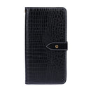 For OPPO Reno5 5G idewei Crocodile Texture Horizontal Flip Leather Case with Holder & Card Slots & Wallet(Black)