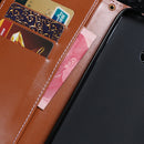 For OPPO Reno5 5G idewei Crocodile Texture Horizontal Flip Leather Case with Holder & Card Slots & Wallet(Jujube Red)