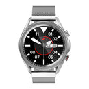 M98 1.28 inch IPS Color Screen IP67 Waterproof Smart Watch, Support Sleep Monitor / Heart Rate Monitor / Bluetooth Call, Style:Steel Strap(Silver)