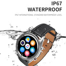 M98 1.28 inch IPS Color Screen IP67 Waterproof Smart Watch, Support Sleep Monitor / Heart Rate Monitor / Bluetooth Call, Style:Steel Strap(Silver)