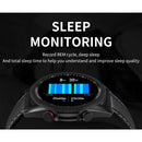 M98 1.28 inch IPS Color Screen IP67 Waterproof Smart Watch, Support Sleep Monitor / Heart Rate Monitor / Bluetooth Call, Style:Leather Strap(Silver)