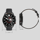 M98 1.28 inch IPS Color Screen IP67 Waterproof Smart Watch, Support Sleep Monitor / Heart Rate Monitor / Bluetooth Call, Style:Leather Strap(Silver)