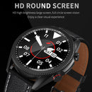 M98 1.28 inch IPS Color Screen IP67 Waterproof Smart Watch, Support Sleep Monitor / Heart Rate Monitor / Bluetooth Call, Style:Leather Strap(Silver)