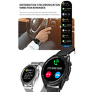 M98 1.28 inch IPS Color Screen IP67 Waterproof Smart Watch, Support Sleep Monitor / Heart Rate Monitor / Bluetooth Call, Style:Leather Strap(Black)